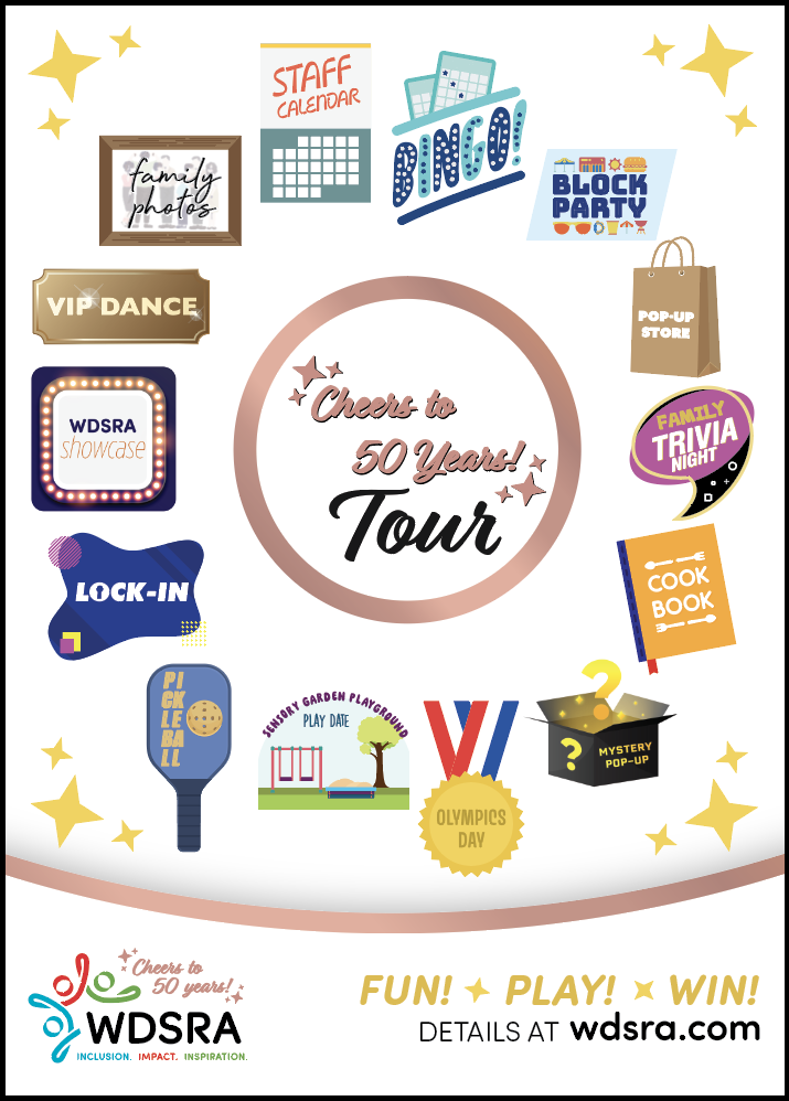 50th anniversary magnet has all the special anniversary events on it