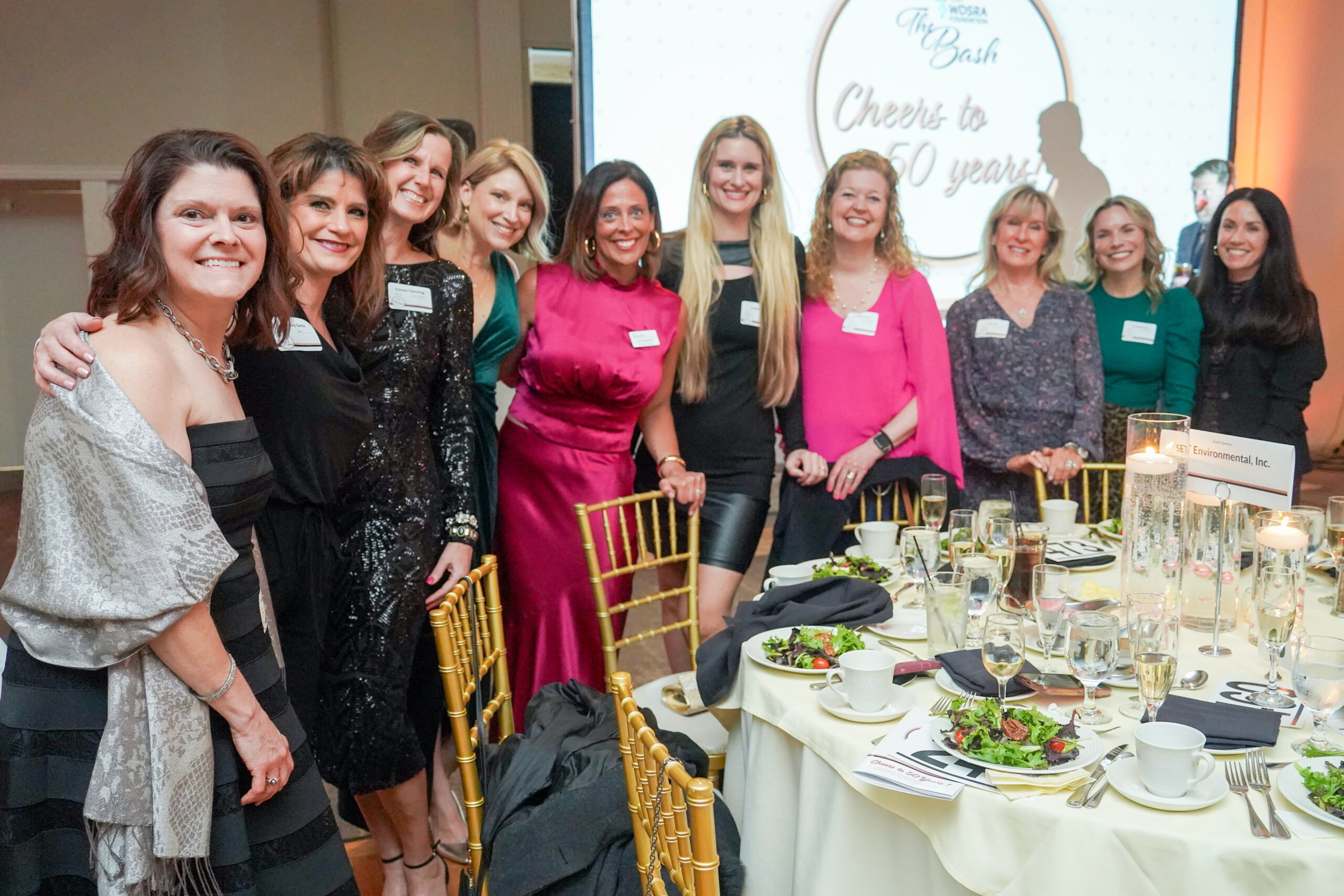 Group shot of ladies at the Bash